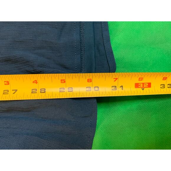 Torrid Dress Size 1X 14-16 Dark Blue Chambray Long Sleeve Smoked Peasant - Picture 6 of 10